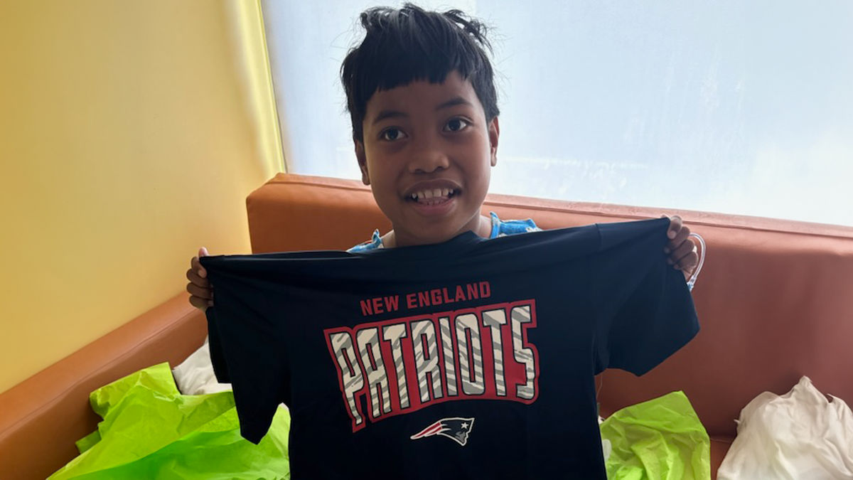 Douglas “Deuce” Bolkeim from Honolulu, Hawaii at Lucile Packard Children's Hospital Stanford in Palo Alto is going to the Super Bowl