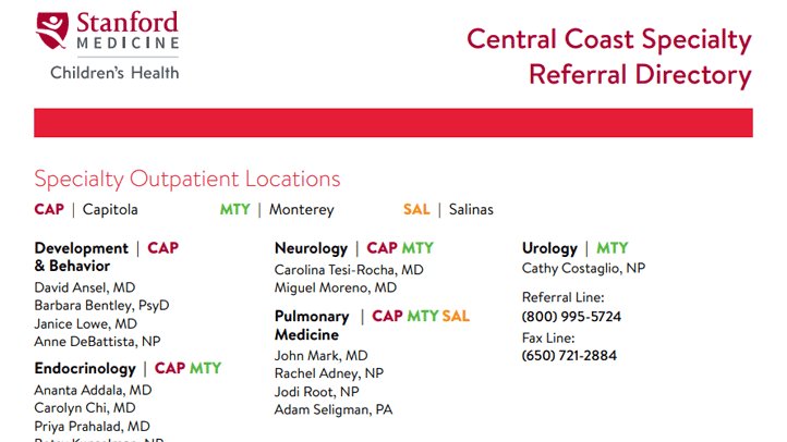 Central Coast Referral Directory