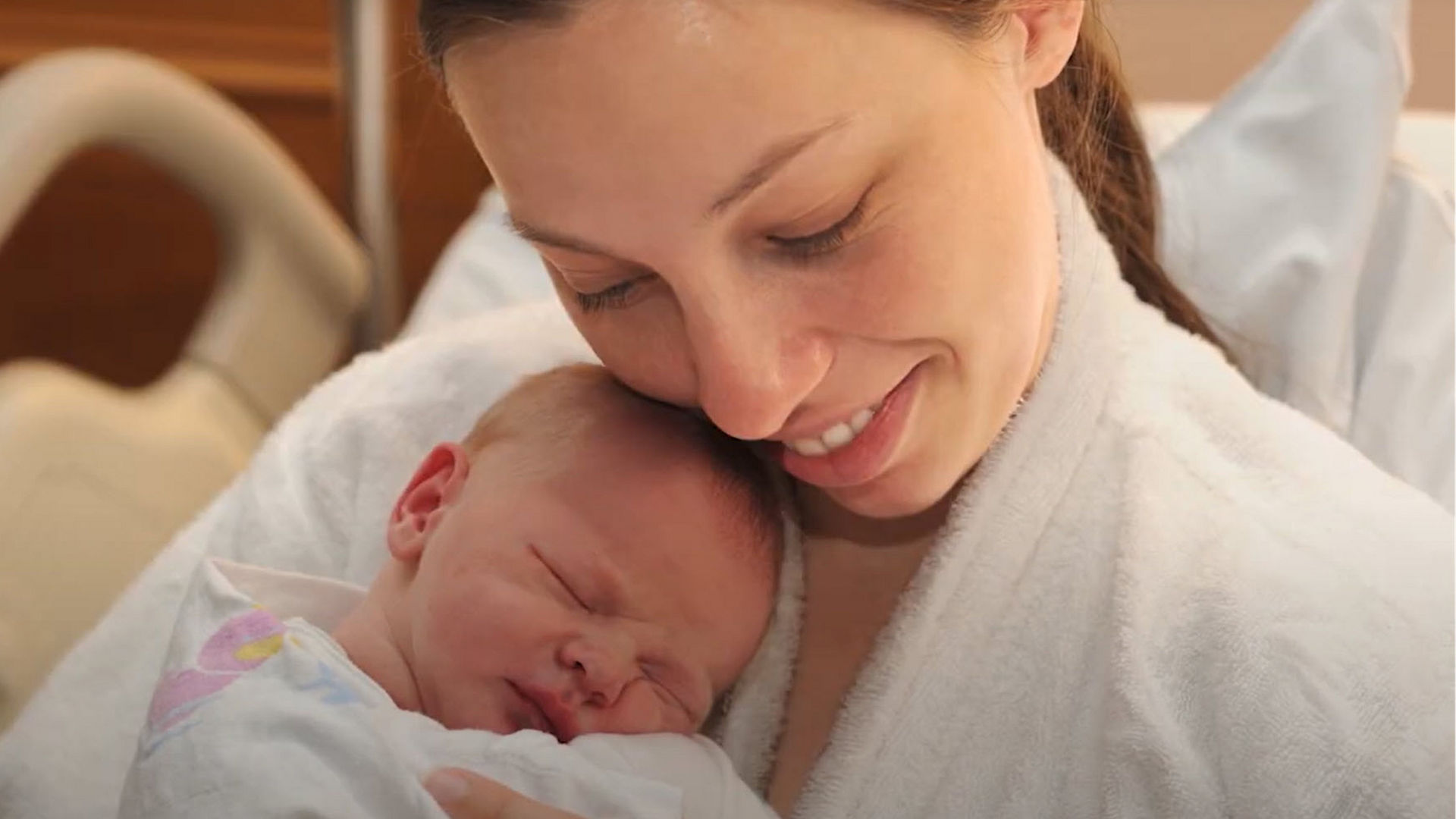 mom and baby