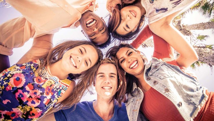 grupo de adolescentes