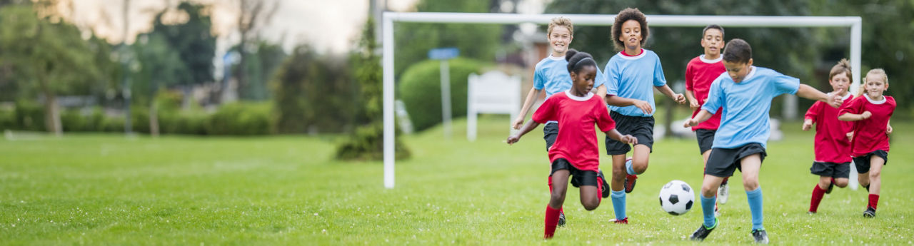 kids playing soccer