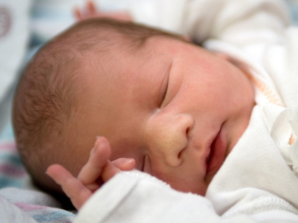 Newborn baby sleeping