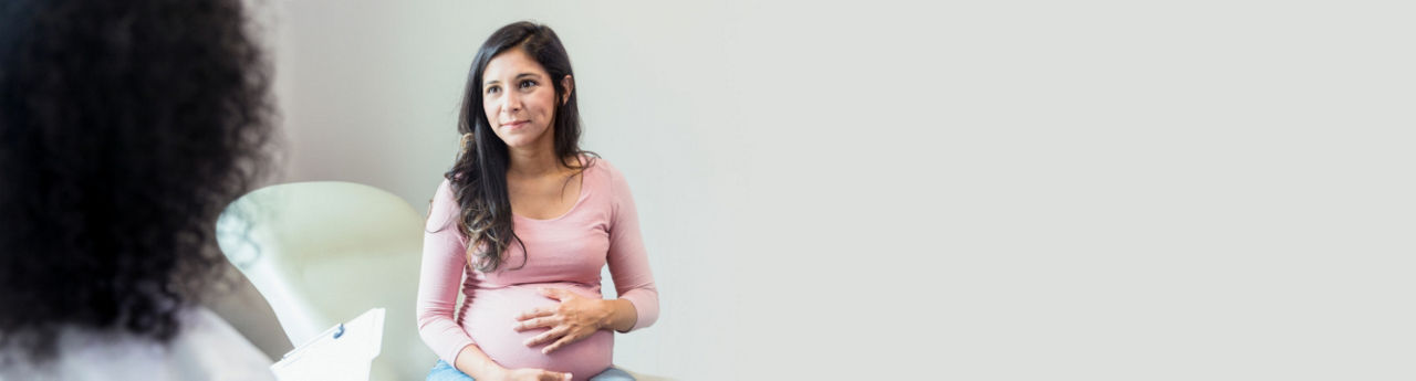 Pregnant woman in the doctor's office