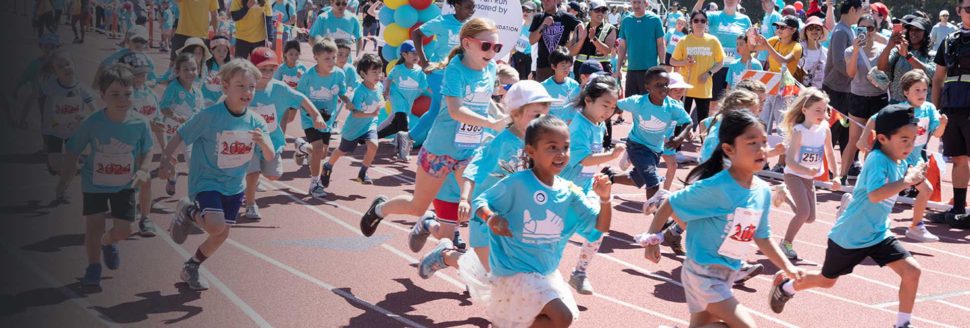 Children running at the Summer Scamper