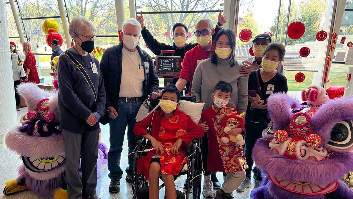 Celebrating Lunar New Year at Lucile Packard Children's Hospital Stanford in Palo Alto, CA